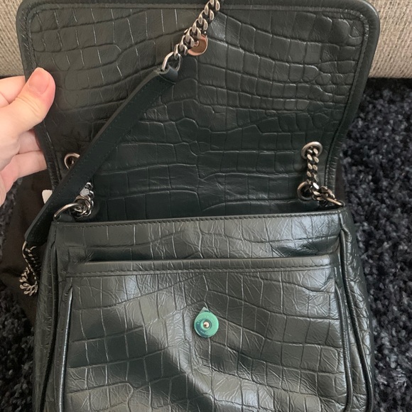 Saint Laurent Niki baby crocodile embossed bag - Picture 9 of 12